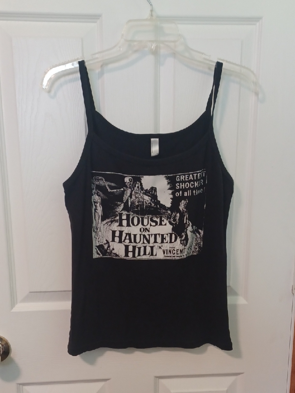 Vintage November Fire House On Haunted Hill Spaghetti Strap Tank Xl